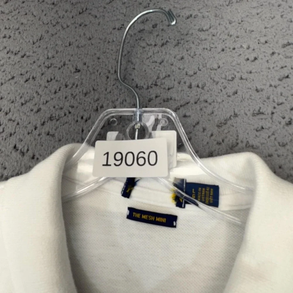 Polo Ralph Lauren Dress Womens Medium White Shirt Dress Polo Short Sleeve Cotton